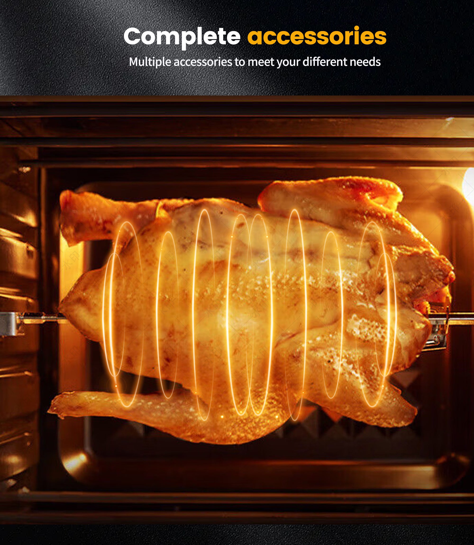 Heißluftfritteuse 7L mit Sichtfenster & Touchscreen – Airfryer mit 10 Programmen, Aufheizfunktion, Innenbeleuchtung | Frittieren ohne Fett | BPA- & PFAS-frei