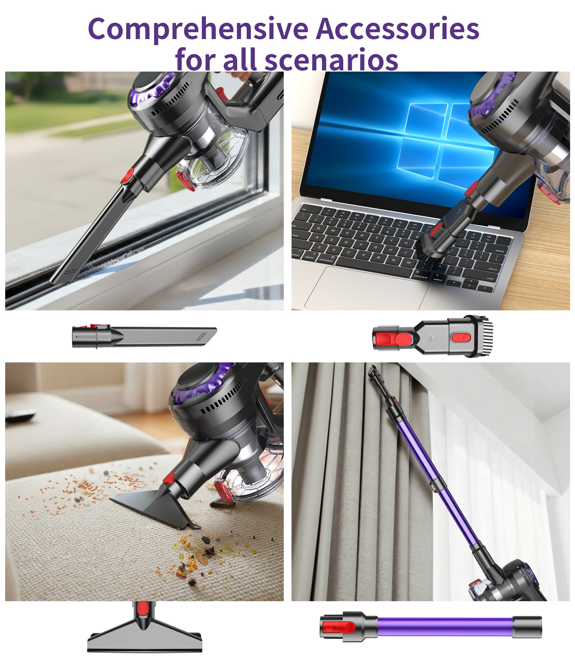 Heißluftfritteuse 7L mit Sichtfenster & Touchscreen – Airfryer mit 10 Programmen, Aufheizfunktion, Innenbeleuchtung | Frittieren ohne Fett | BPA- & PFAS-frei